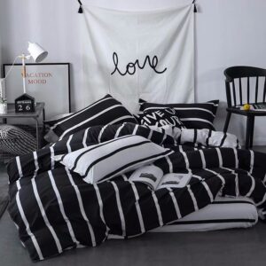 5x6 Duvet Cover Set – Soft Duvet Cover, Bedsheet & 2 Pillowcases Complete Bedding Set
