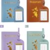 17`1 2-in-1 Passport Holder with Luggage Tag – Travel Passport Wallet & Suitcase Tag Set
