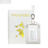 17`2 2-in-1 Passport Holder with Luggage Tag – Travel Passport Wallet & Suitcase Tag Set