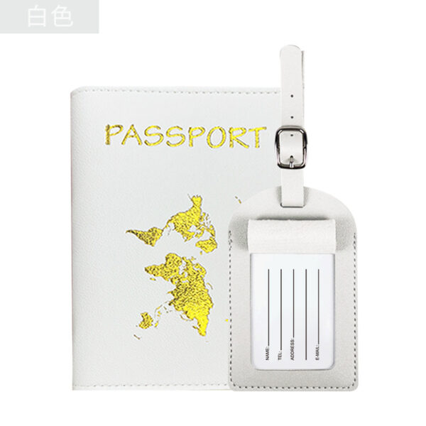 17`2 2-in-1 Passport Holder with Luggage Tag – Travel Passport Wallet & Suitcase Tag Set