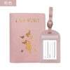 17`3 2-in-1 Passport Holder with Luggage Tag – Travel Passport Wallet & Suitcase Tag Set