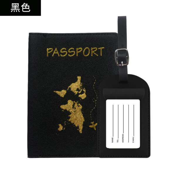 17`4 2-in-1 Passport Holder with Luggage Tag – Travel Passport Wallet & Suitcase Tag Set
