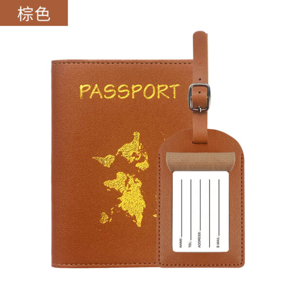17`8 2-in-1 Passport Holder with Luggage Tag – Travel Passport Wallet & Suitcase Tag Set