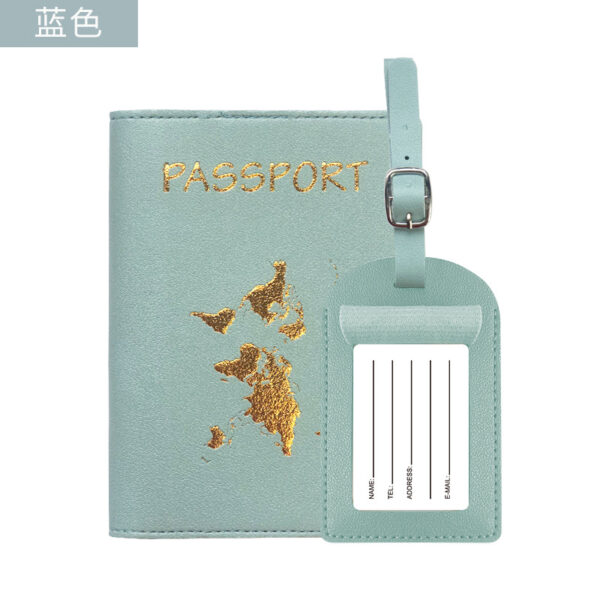 17`9 2-in-1 Passport Holder with Luggage Tag – Travel Passport Wallet & Suitcase Tag Set