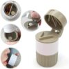 4-in-1 Pill Cutter – Multifunctional Pill Grinder, Divider & Storage Box (White & White-Green)