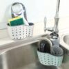 21 Double Sided Sink Sider Organizer – TPR+ABS Kitchen & Bathroom Sink Storage Rack (22x12cm)