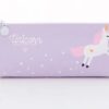 Unicorn Pencil Pouch – High Quality PU Leather School Pencil Case for Kids Stationery Storage