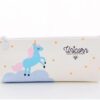 Unicorn Pencil Pouch – High Quality PU Leather School Pencil Case for Kids Stationery Storage
