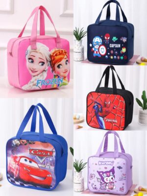 Cartoon Themed Insulated Lunch Bag – Thermal Food Storage Bag for Kids & Adults (Daily Use)