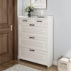 Modern Bucket Flip Shoe Cabinet – Space Saving Multi-Layer Shoe Rack for Hallway & Entryway Storage
