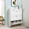 Modern Bucket Flip Shoe Cabinet – Space Saving Multi-Layer Shoe Rack for Hallway & Entryway Storage