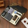 4 Executive 8-in-1 Men Gift Set – Watch, Wallet, Belt, Tie, Bracelets, Pen & Cufflinks Luxury Gift Box