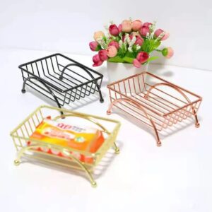 Chrome Plated Soap Dish Holder – Large Bathroom & Bathtub Soap Storage Rack