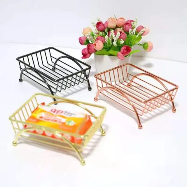Chrome Plated Soap Dish Holder – Large Bathroom & Bathtub Soap Storage Rack