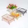 Chrome Plated Soap Dish Holder – Large Bathroom & Bathtub Soap Storage Rack