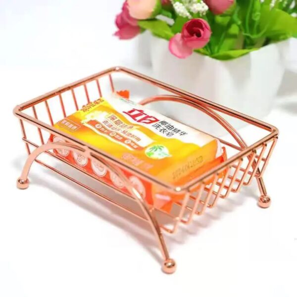 Chrome Plated Soap Dish Holder – Large Bathroom & Bathtub Soap Storage Rack