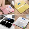 Smart Digital Electronic Body Weighing Scale with LCD Display & Tape Measure – USB Rechargeable Bathroom Weight Scale